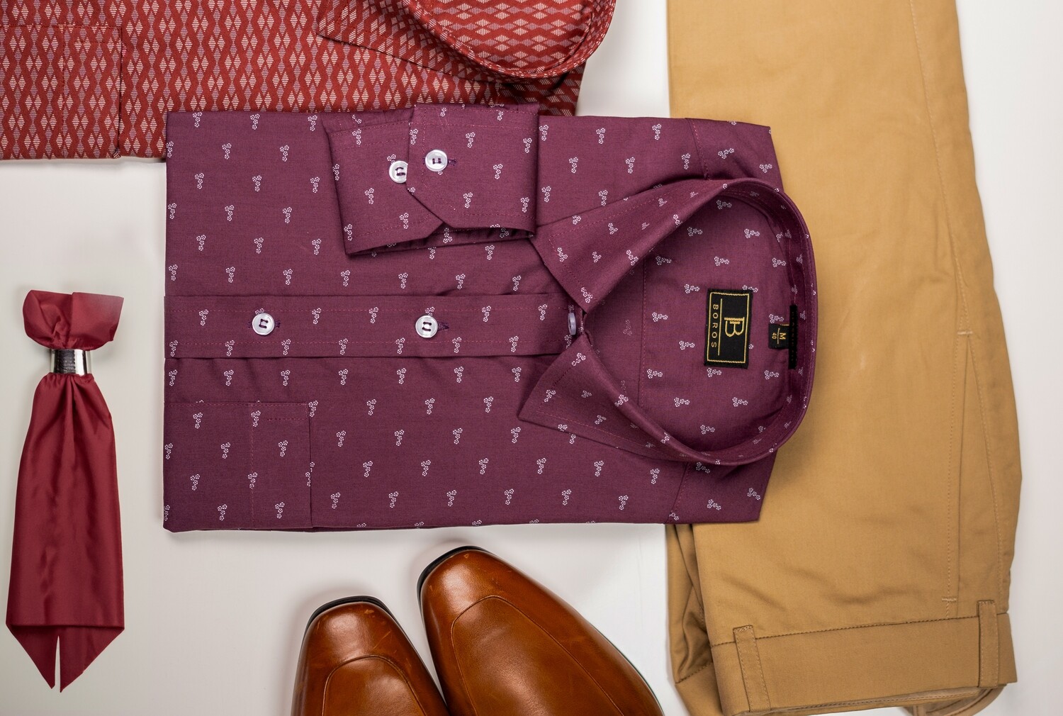 Polaris Maroon Printed