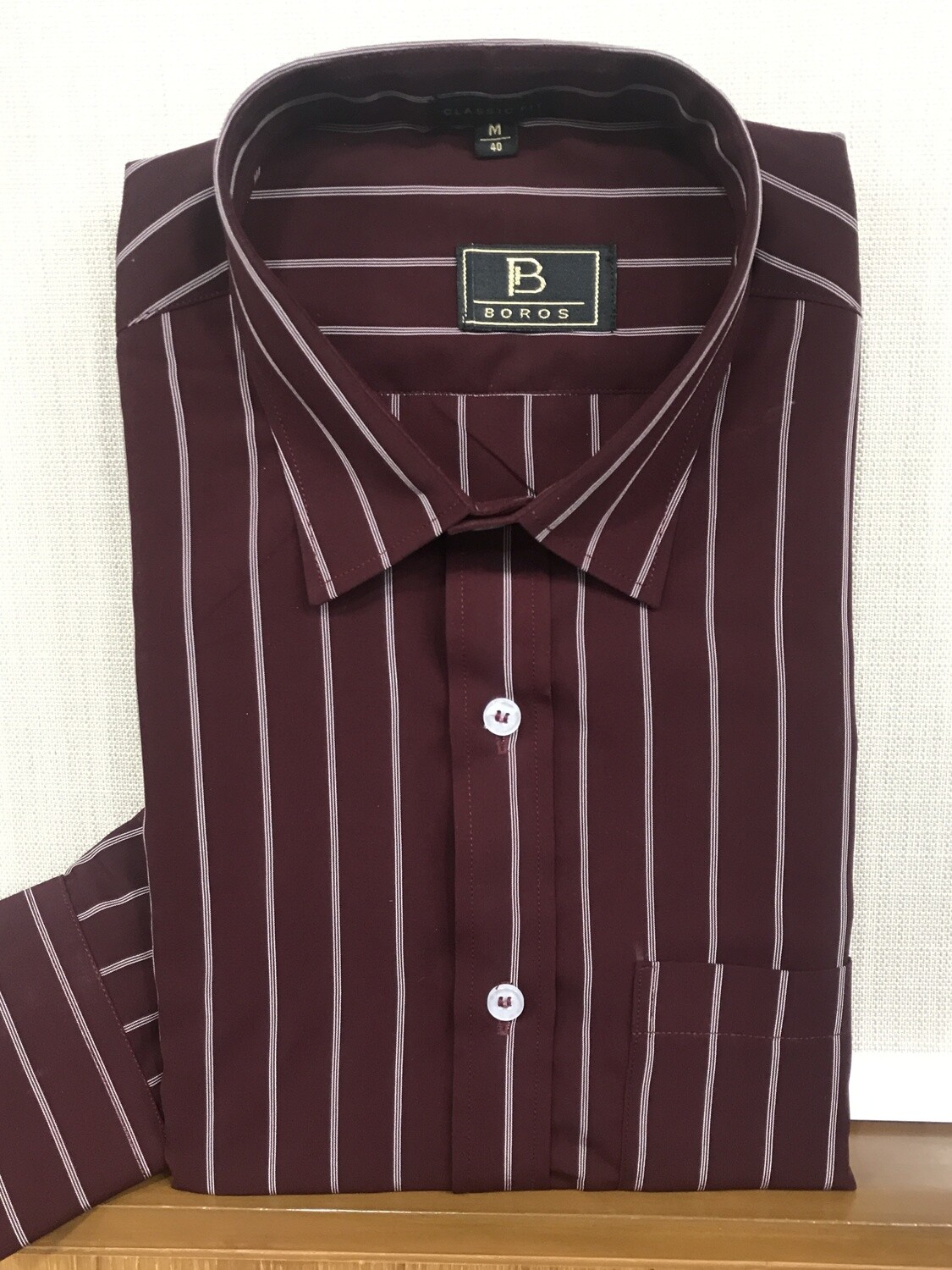 Maroon White Stripes