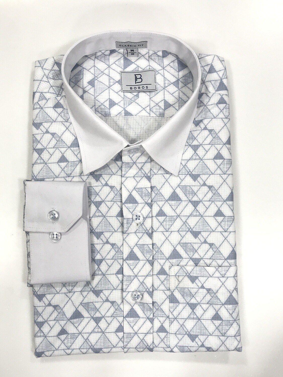 Santoor White + Blue