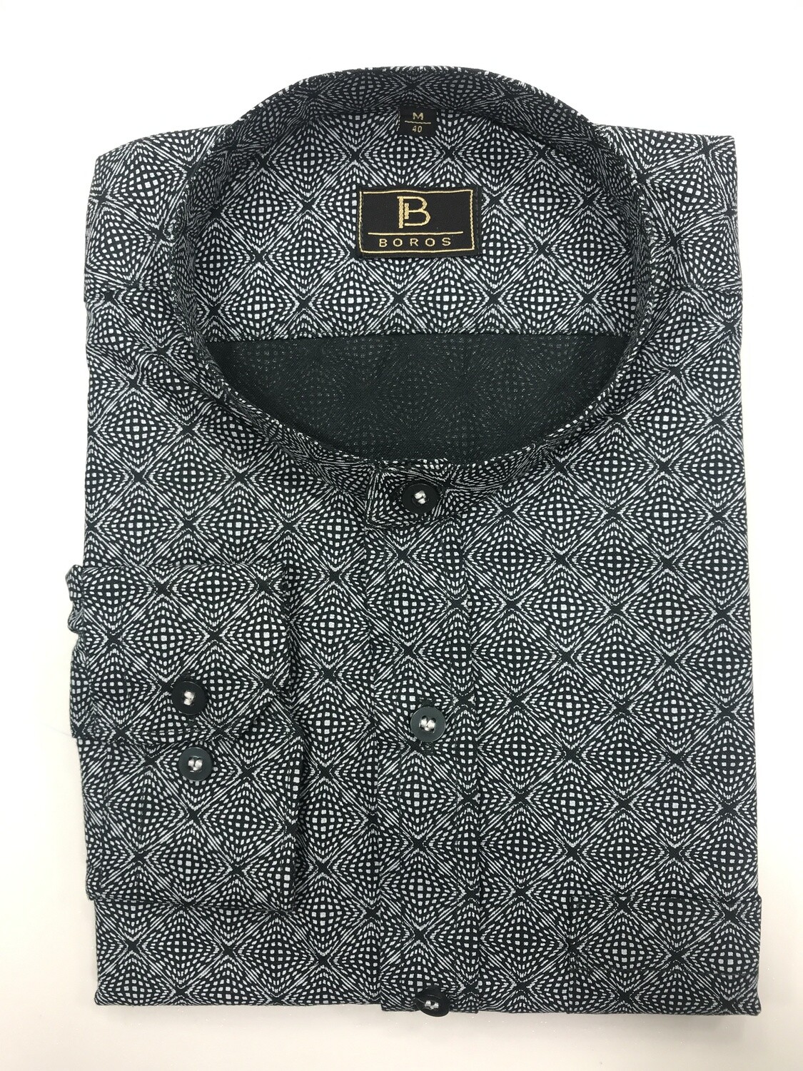 Dark Green Square Printed