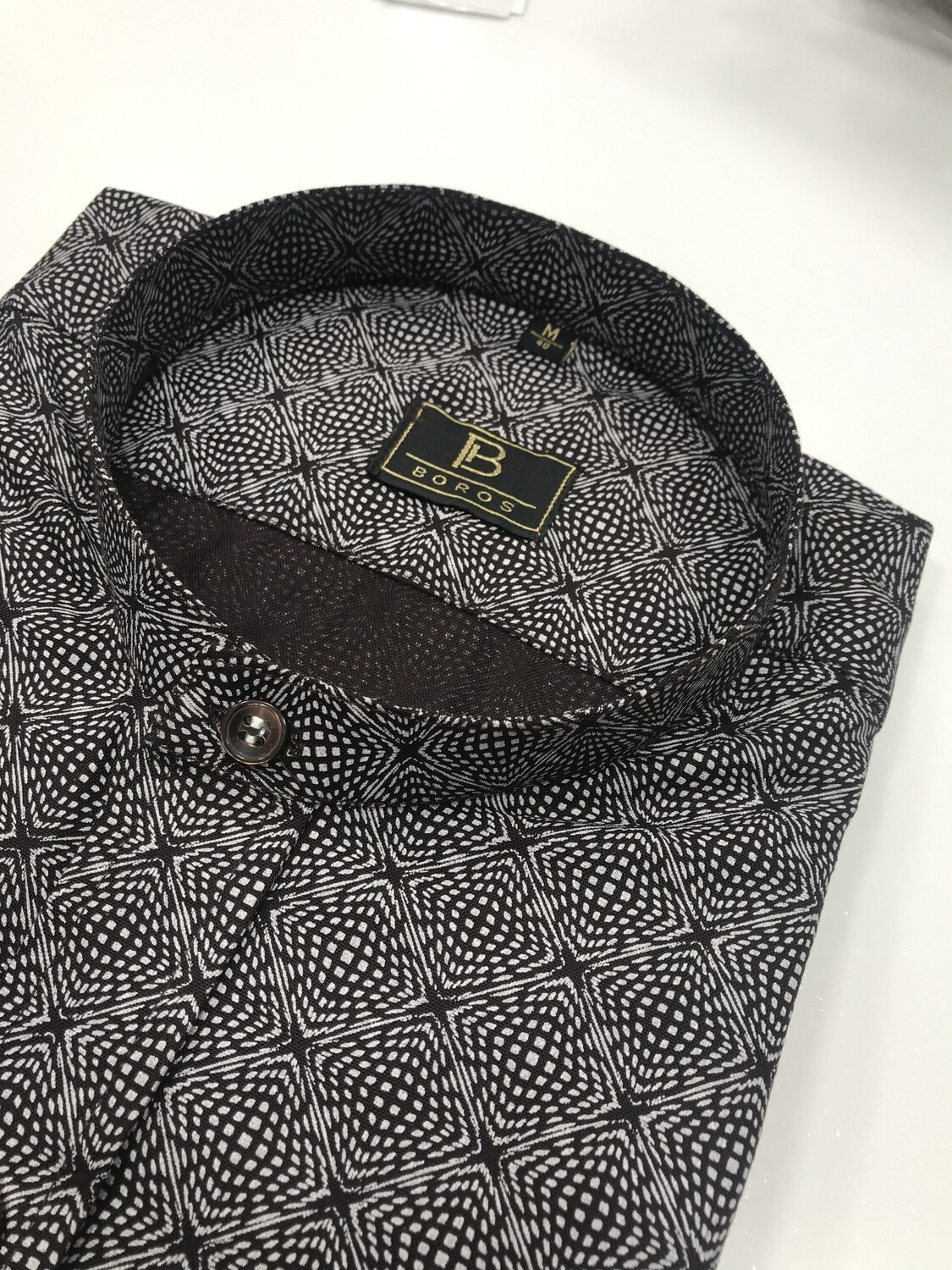Brown Square Printed