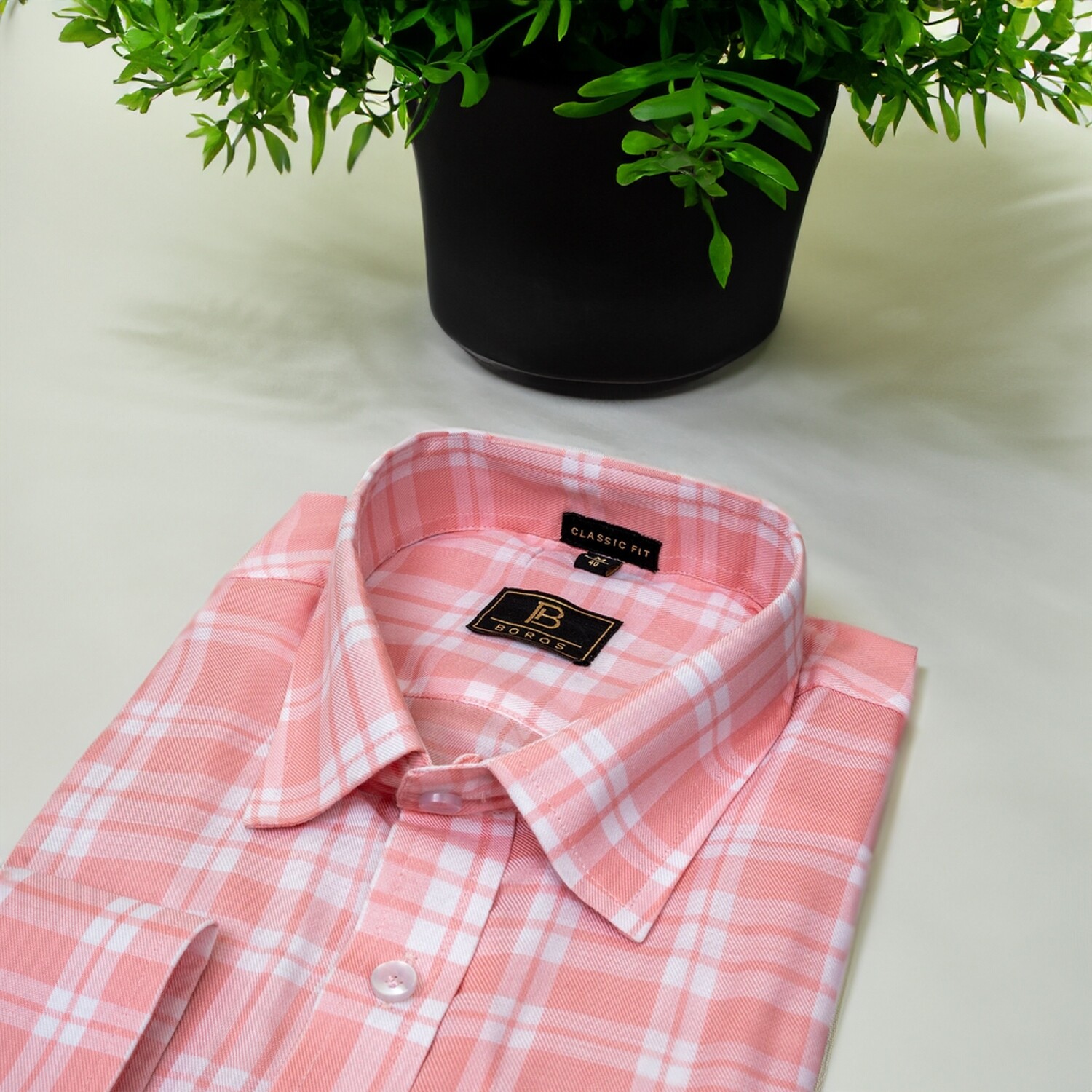 White &amp; Pink Checks