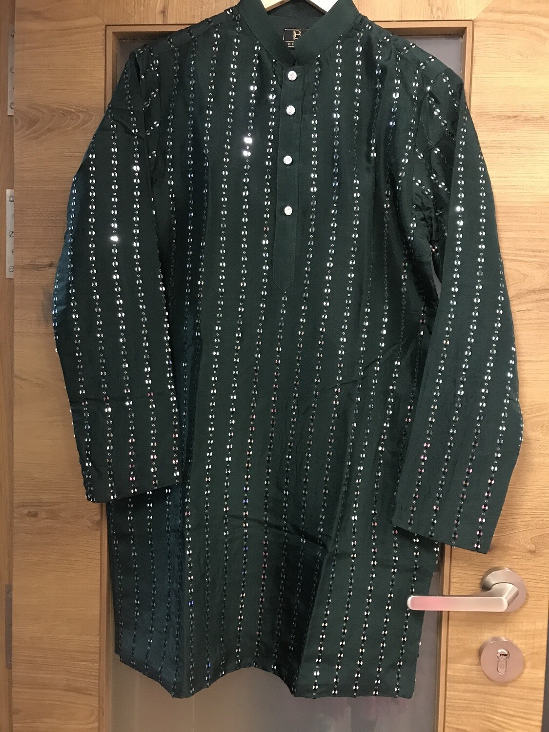 Green Sequin Work