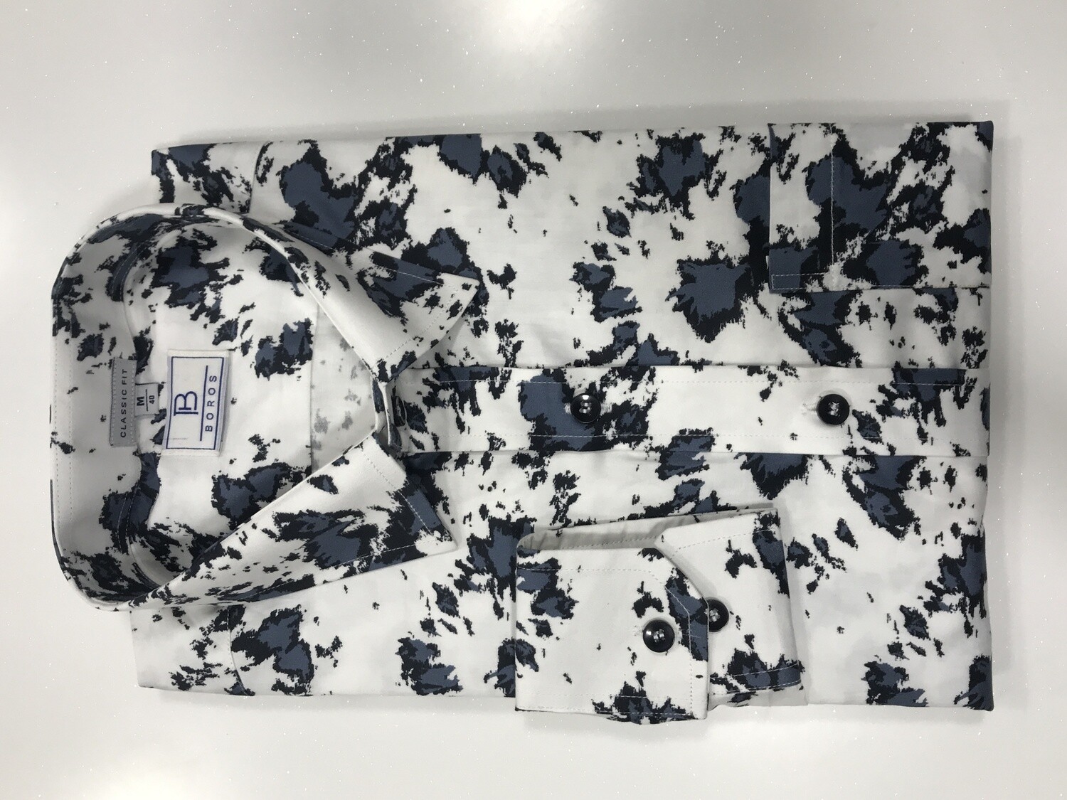 Grey Black Printed
