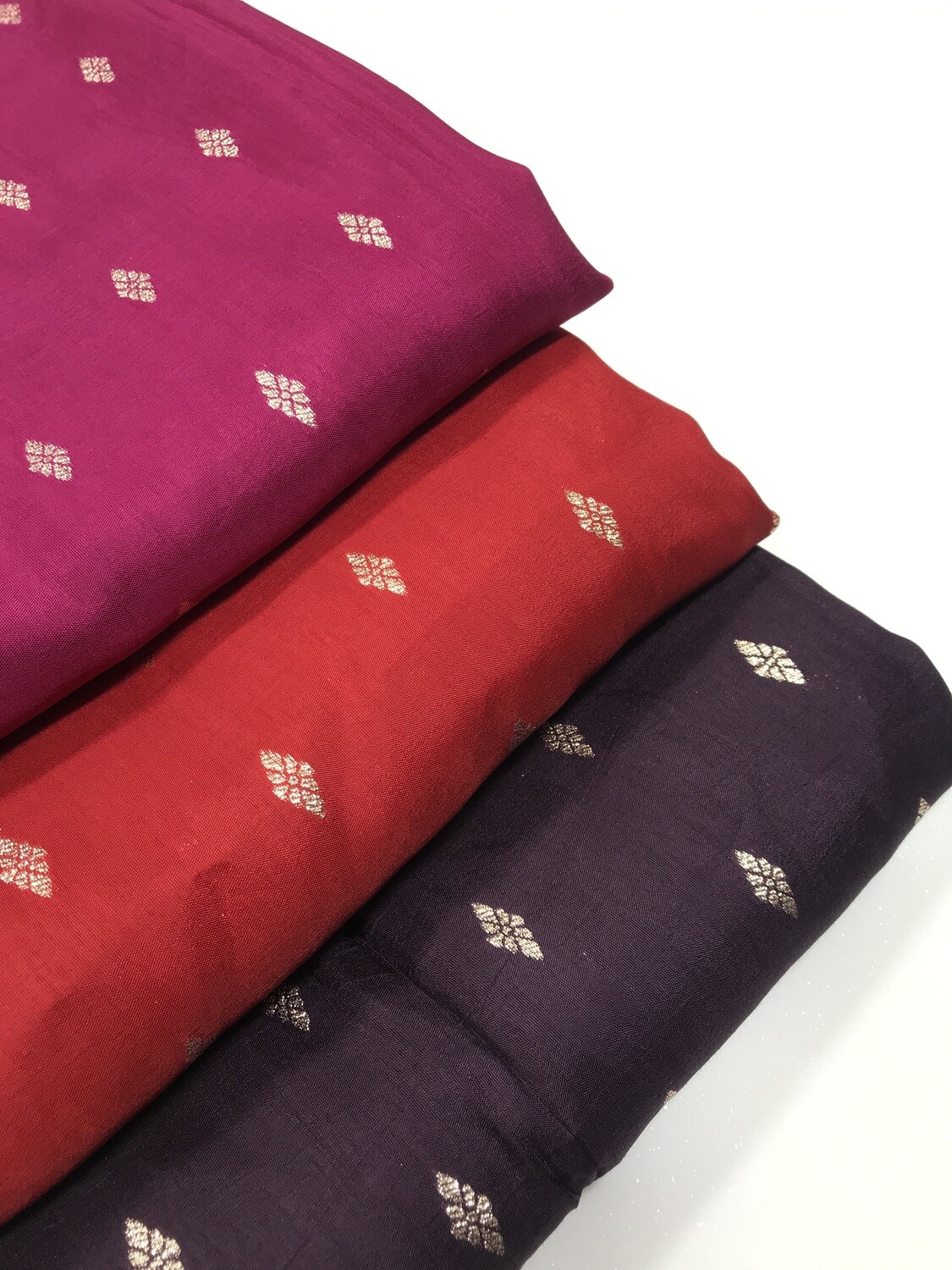 Blood Red Gold Butti