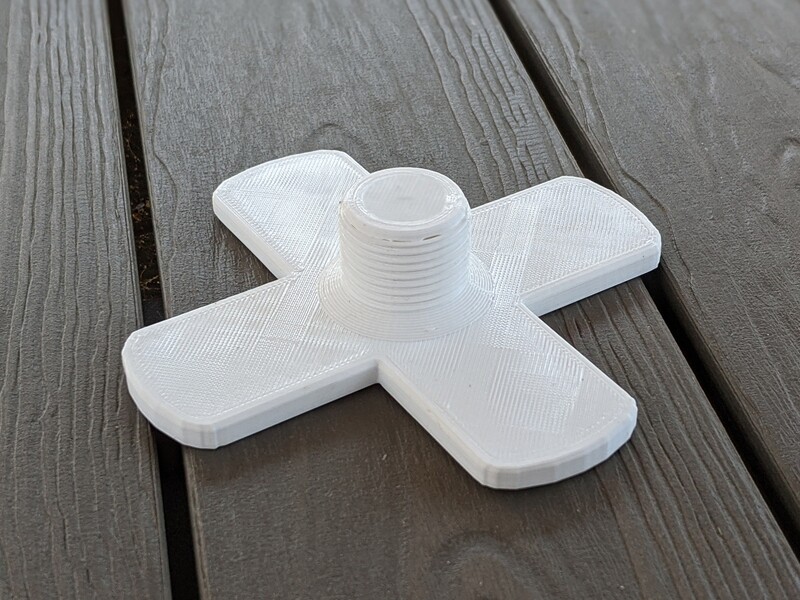 3/4 in PVC Threaded Male Stand