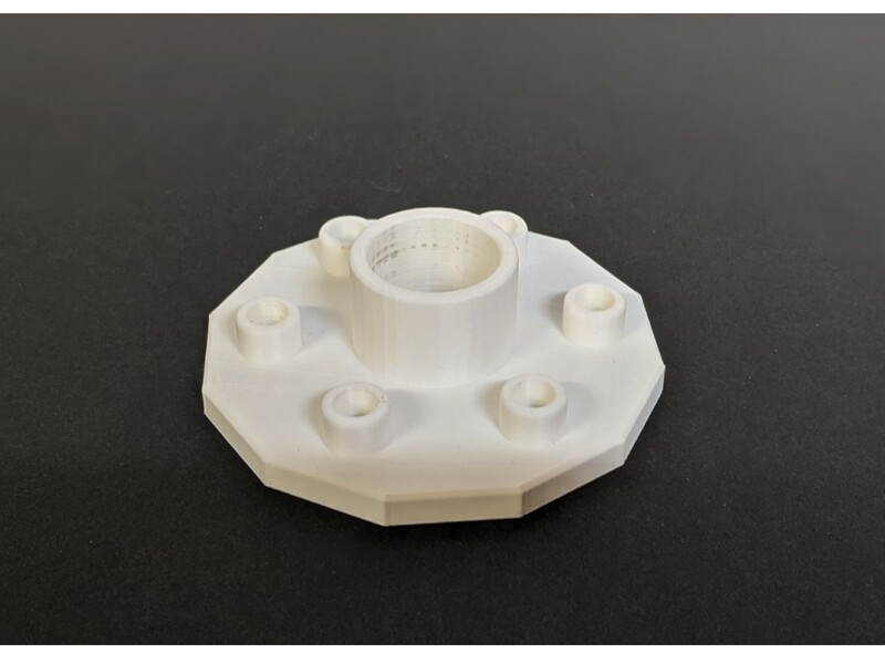 1/2 in PVC 6 Post Dowel Stand