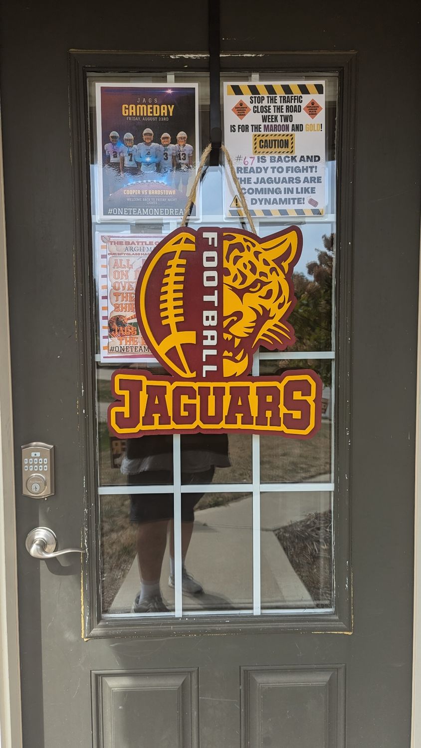 Jaguar Football Sign