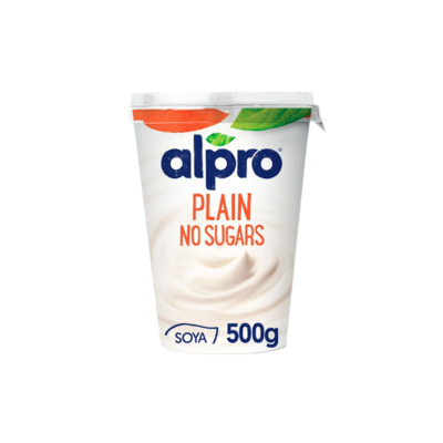 No sugars Alpro plain 500g