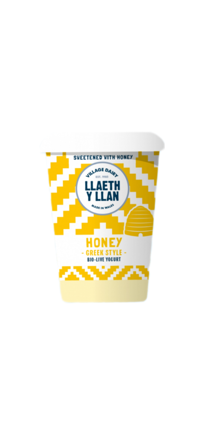 Llaeth Y Llan Honey Greek Style 450g