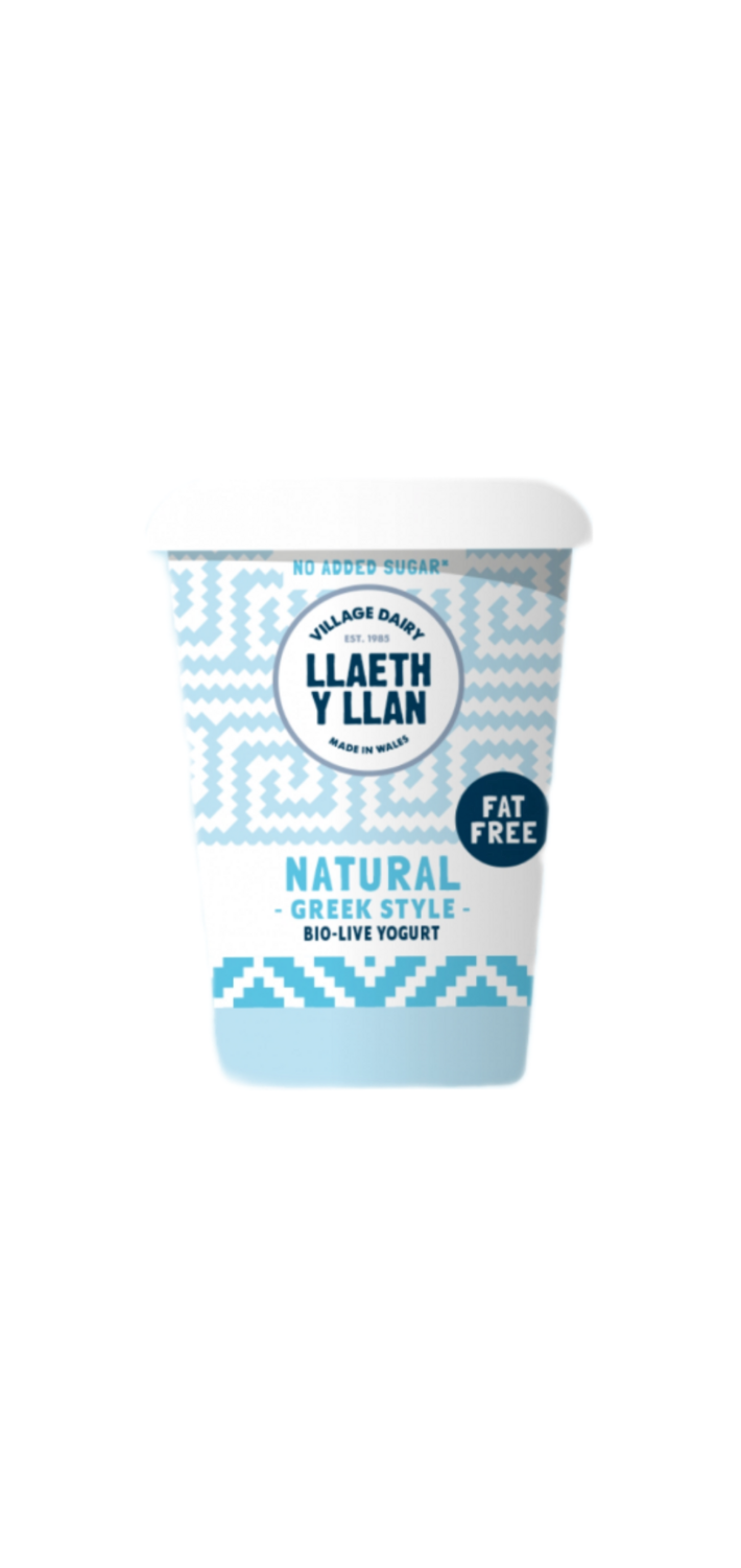 FAT FREE Llaeth Y Llan Natural Greek Style 450g