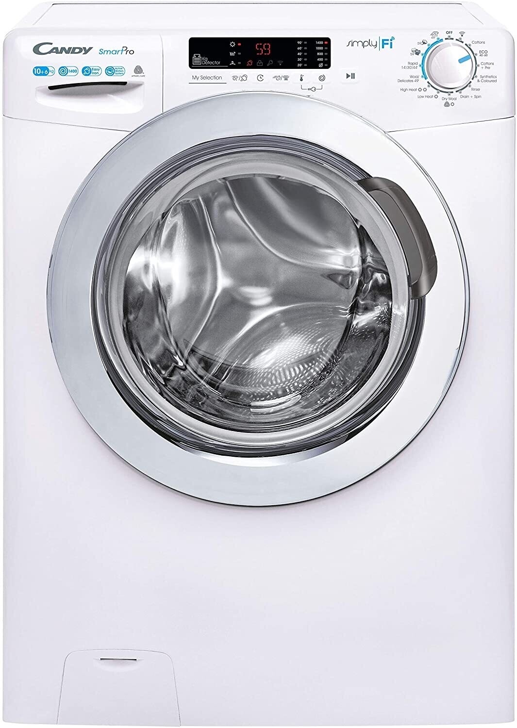Candy Smart Pro CSOW4963TWCE Wifi Connected 9Kg / 6Kg Washer Dryer with 1400 rpm - White - Brand New + 12 Month Guarantee H85 x W60 x D70cm