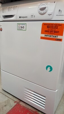 Hotpoint 8kg Condenser Dryer White Refurbished   H85 W59.5 D60 cm