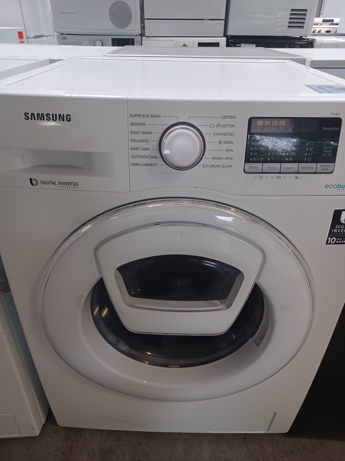 Samsung Addwash 8KG 1400rpm Washing Machine White Refurbished 