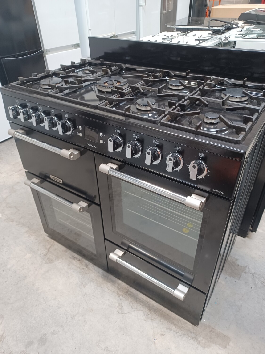 Leisure Cookmaster 100cm 7 Burner Freestanding Dual Fuel Cooker 2 Ovens Grill and Pan Store Refurbished 