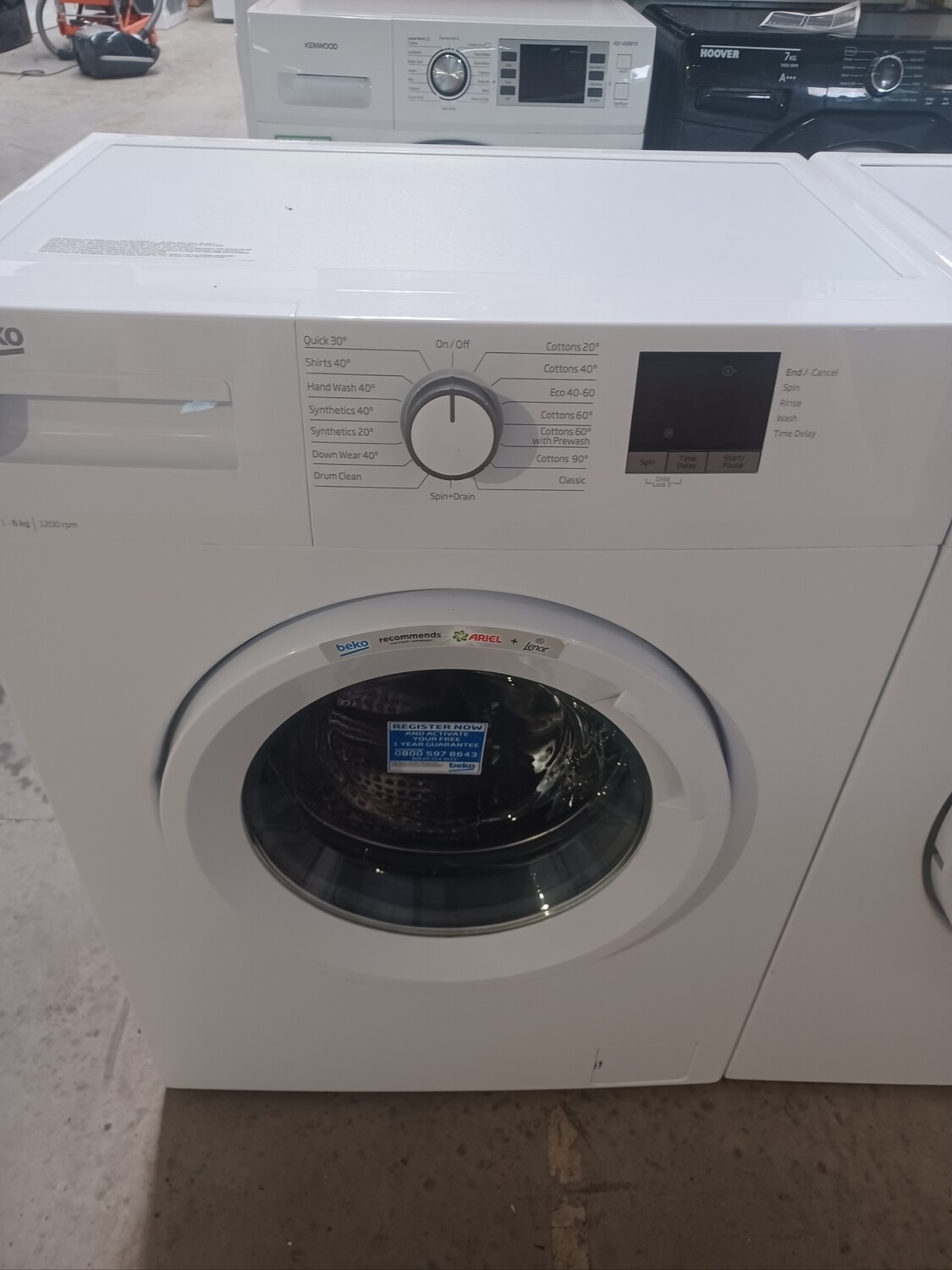 Beko 6KG 1200rpm Washing Machine White A+++ Refurbished H84 W59.5 D45cm