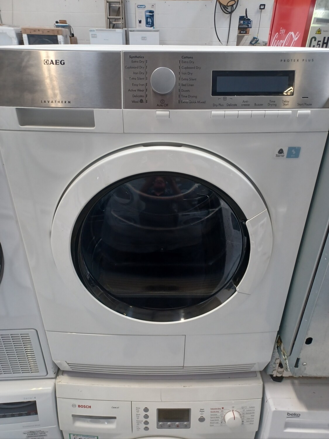 AEG T86280IC 8kg Condenser Dryer White Refurbished  H85 W59.5 D60 cm