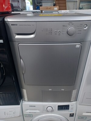 Beko 6kg Condenser Dryer Silver Refurbished   H85 W59.5 D50 cm