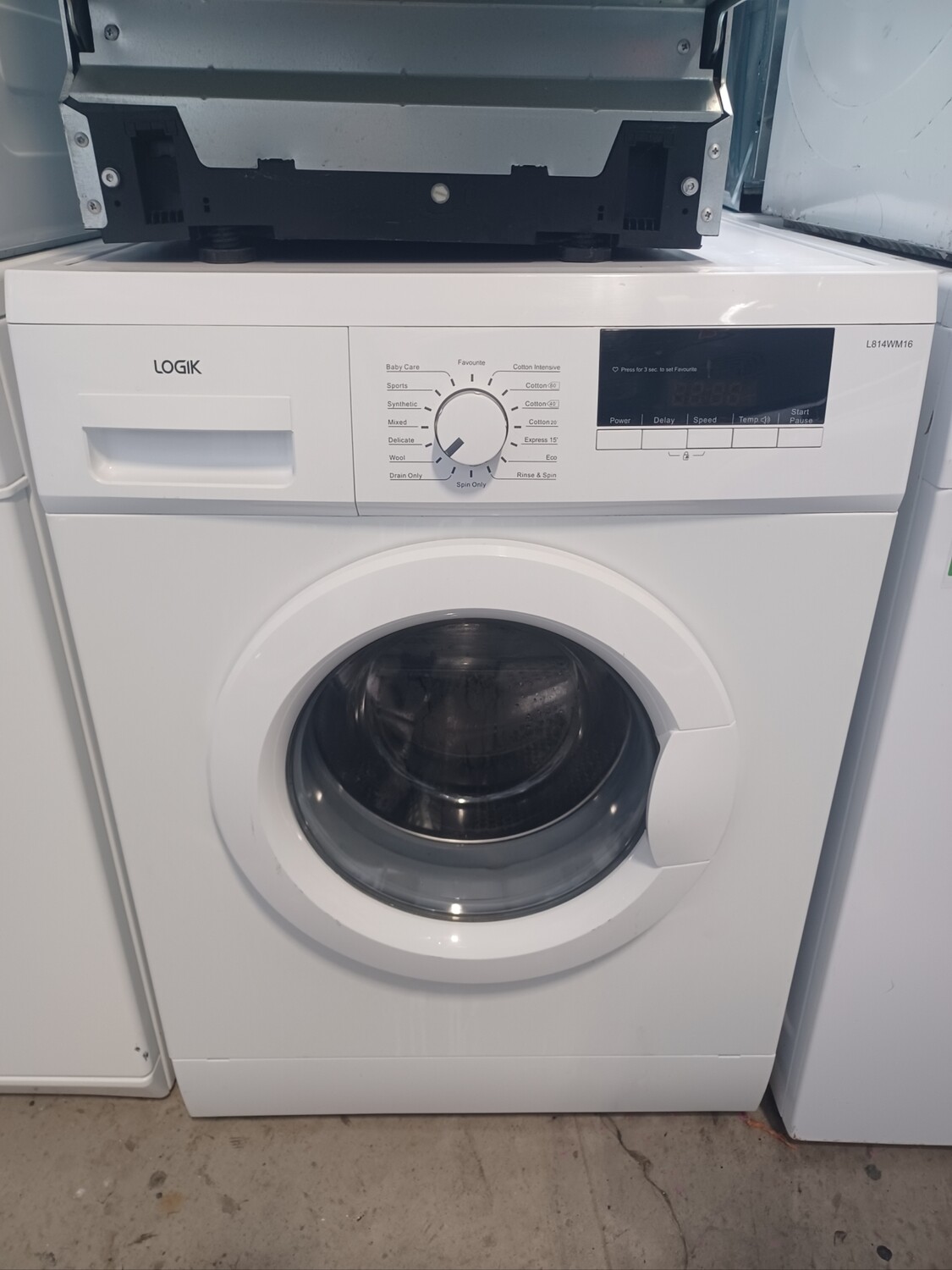 Logik L814WM16 8KG 1400 Spin Washing Machine White 15 Minute Quick Wash Refurbished 