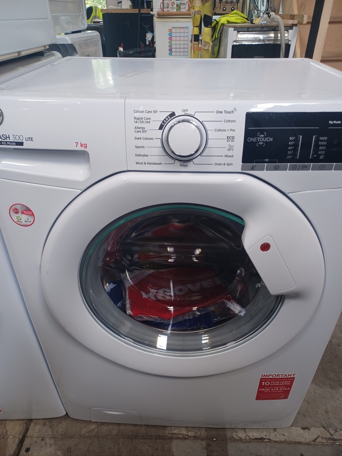 Hoover H-WASH 300 7kg 1400spin H3W471TE/1-80 White New Graded + 12 Month Guarantee H84 W59.5 D50cm