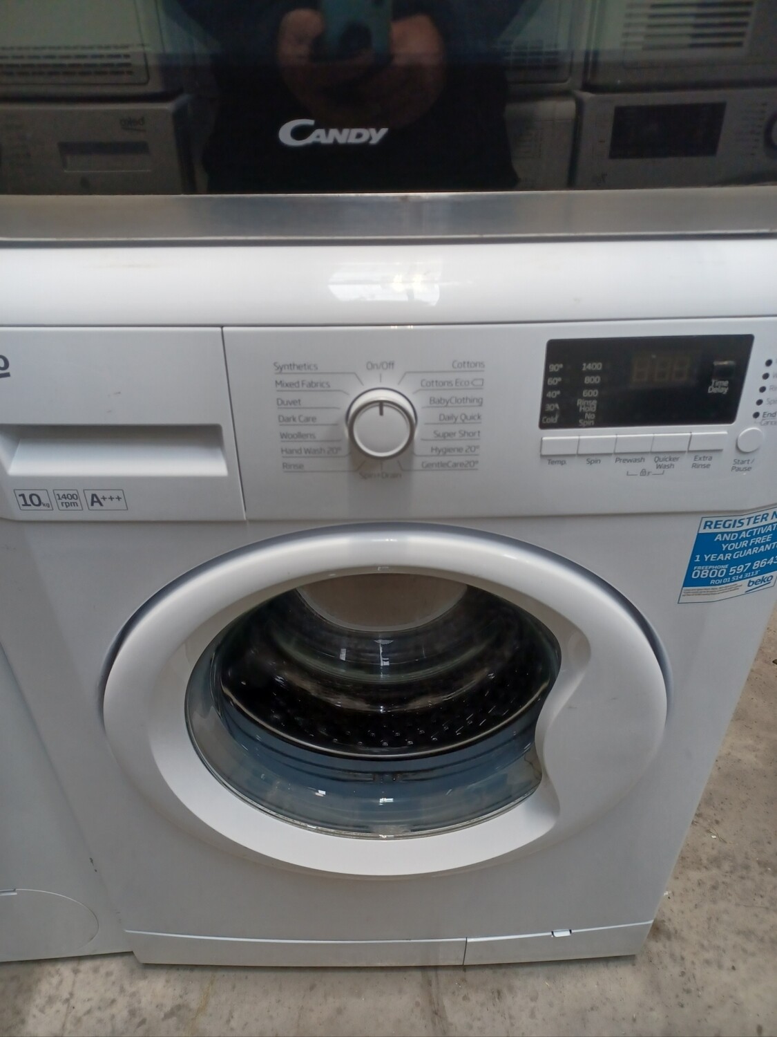Beko WMB101433LW 10KG 1400rpm Washing Machine White A+++ Refurbished 6 Month Guarantee 