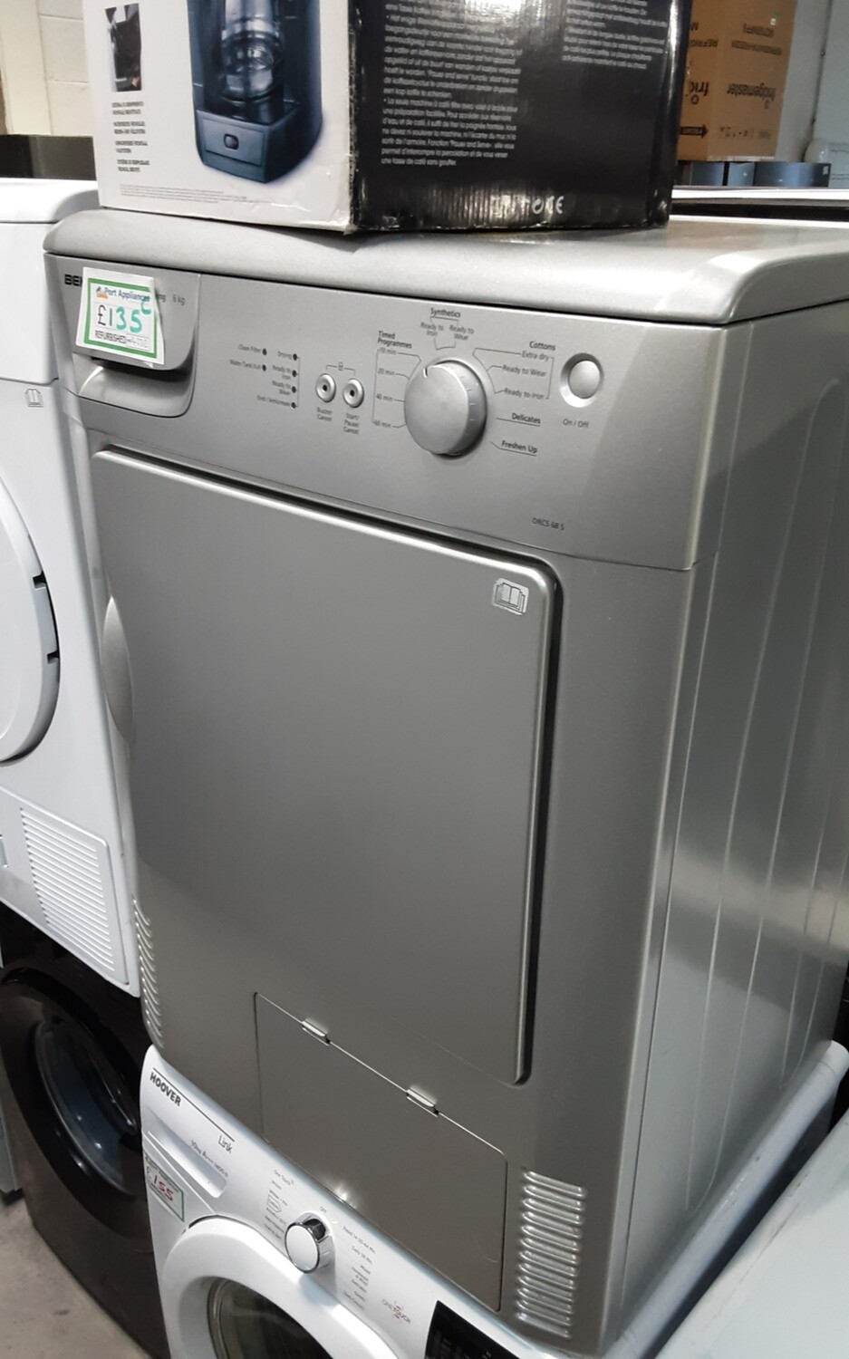 Beko DRCS68S 6kg Condenser Dryer Silver Refurbished 6 Months Guarantee 