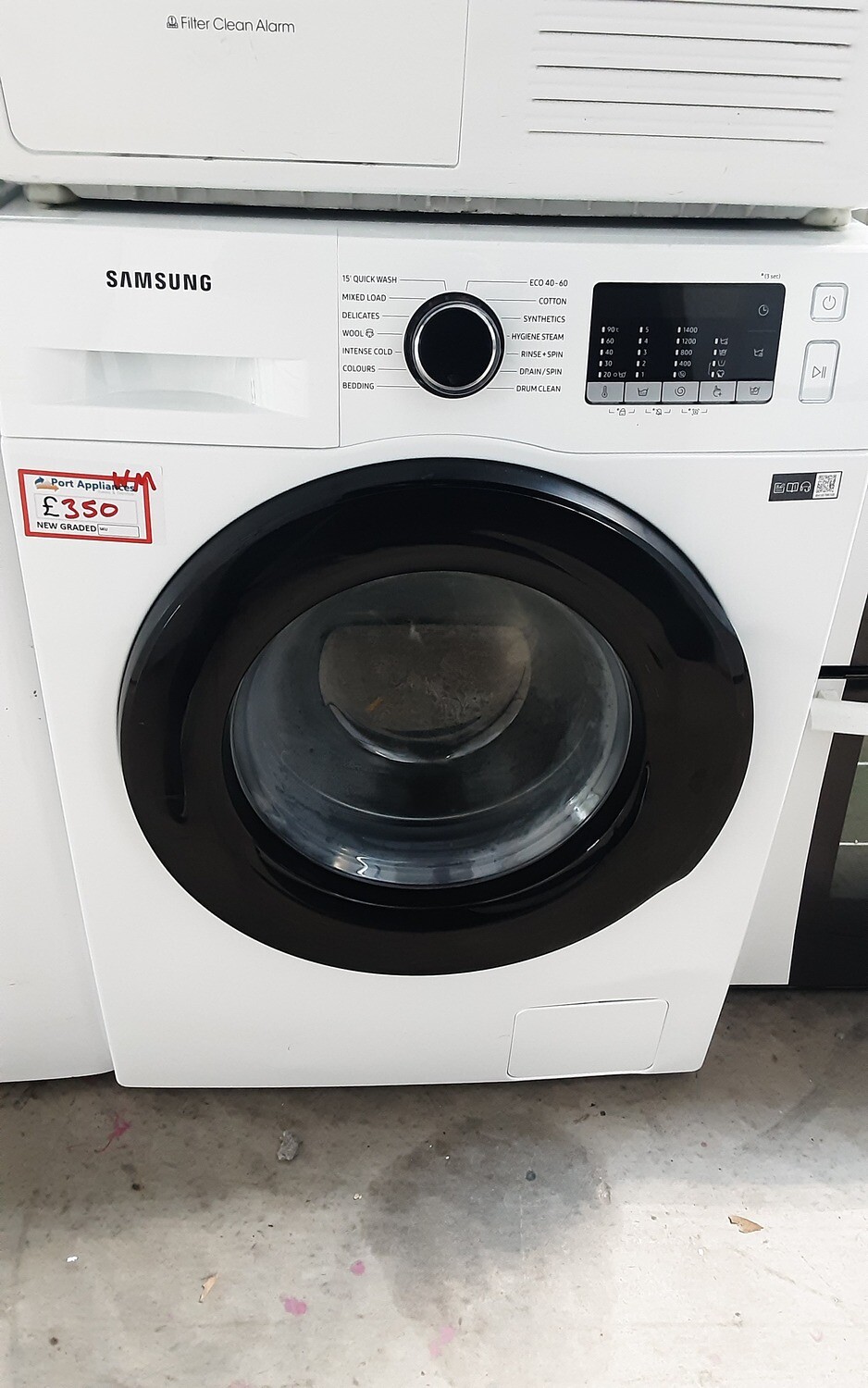 Samsung WW90TA046AE 9kg Load, 1400 Spin Washing Machine - White - New Graded + 1 Year Guarantee