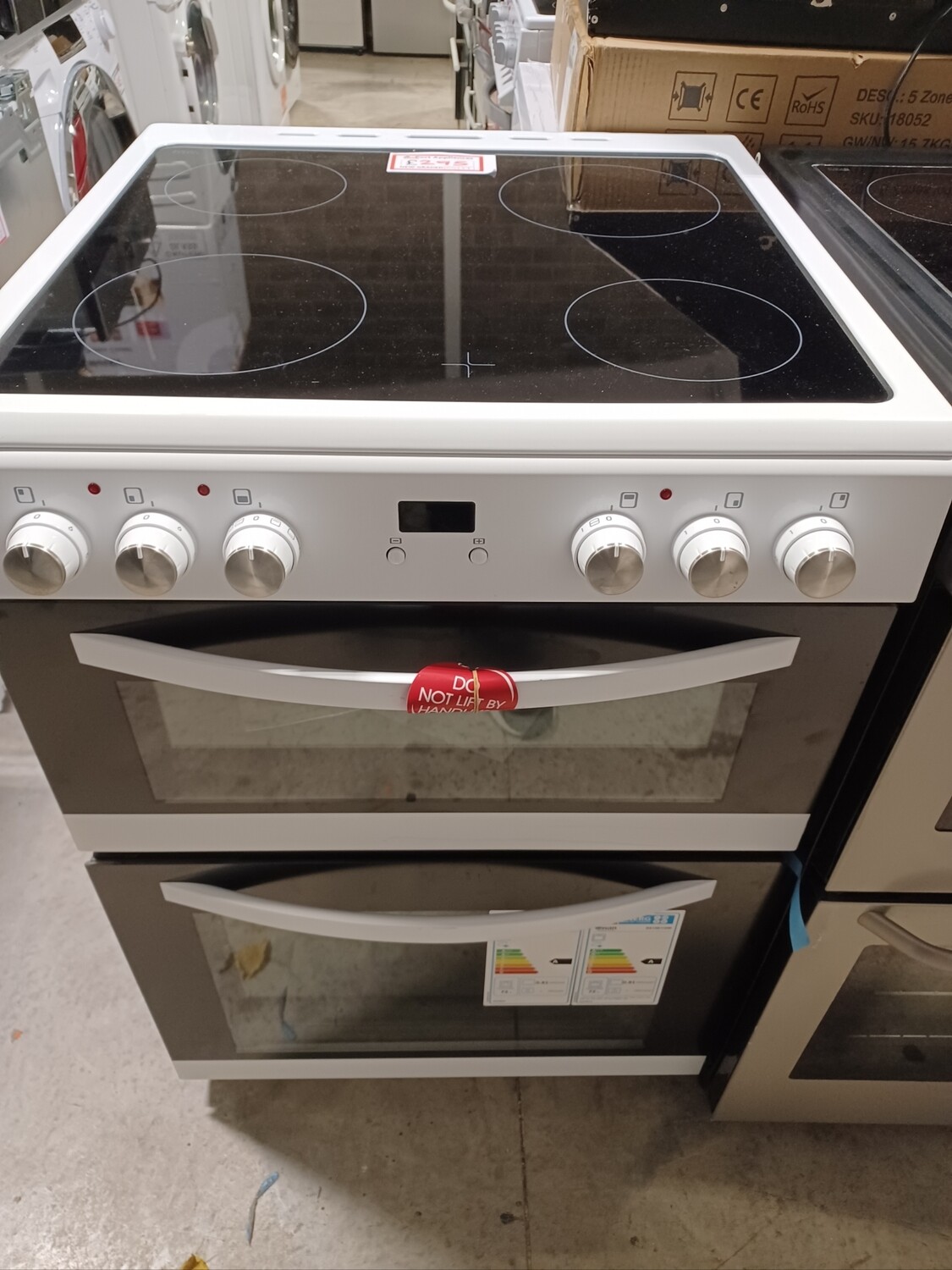 Swan SX158110W 60cm Electric Cooker Double Oven New Graded 12 month guarantee