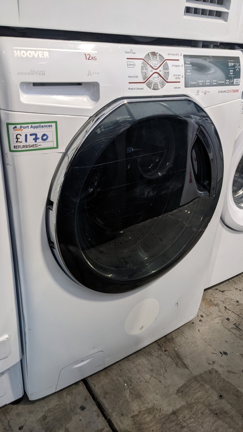 Hoover 12kg Load, 1400 Spin Washing Machine - White - Refurbished - 6 Month Guarantee