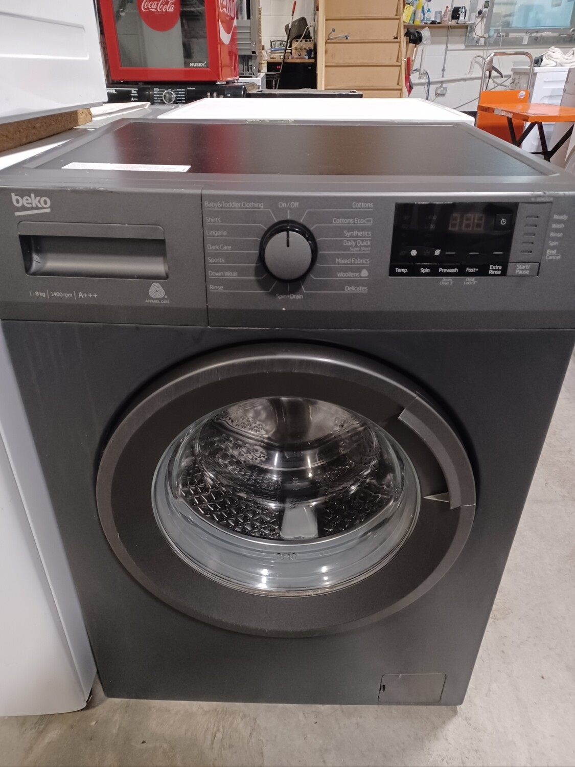Beko WTB841R2A A+++ 8kg Load, 1400 Spin Washing Machine - Graphite Grey - Refurbished - 6 Month Guarantee