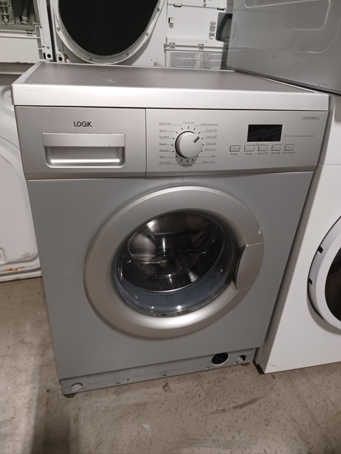 Logik L612WMS13 6kg Load, 1200 Spin Washing Machine - Grey - Refurbished - 6 Month Guarantee