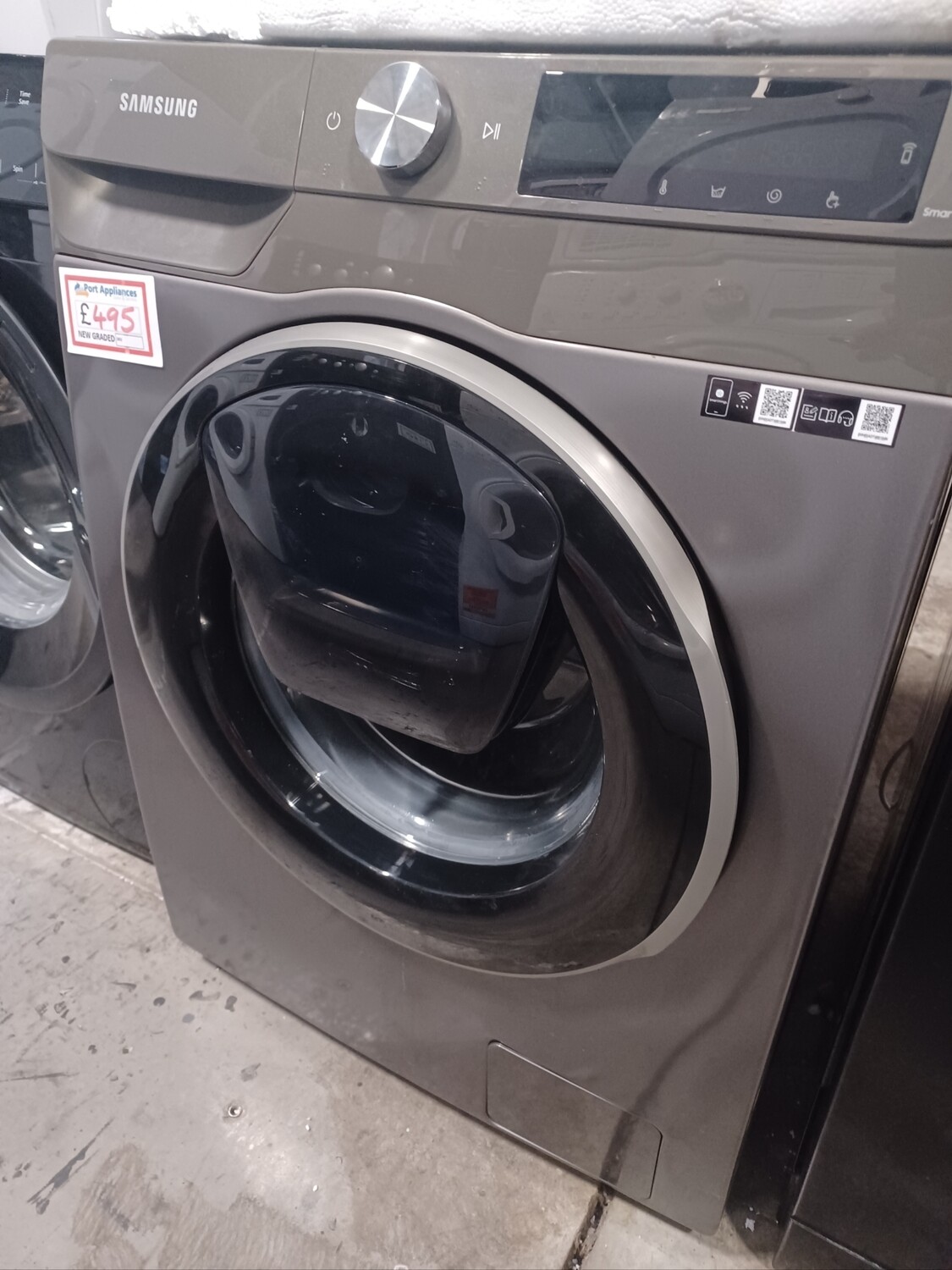 Samsung WW10T684DLN.S1 10kg Load, 1400 Spin Washing Machine - Graphite Grey- New Graded - 12 Month Guarantee