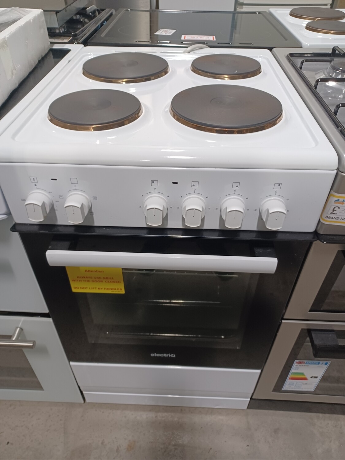 Electriq 50cm Electric cooker White  - Refurbished + 6 month guarantee 