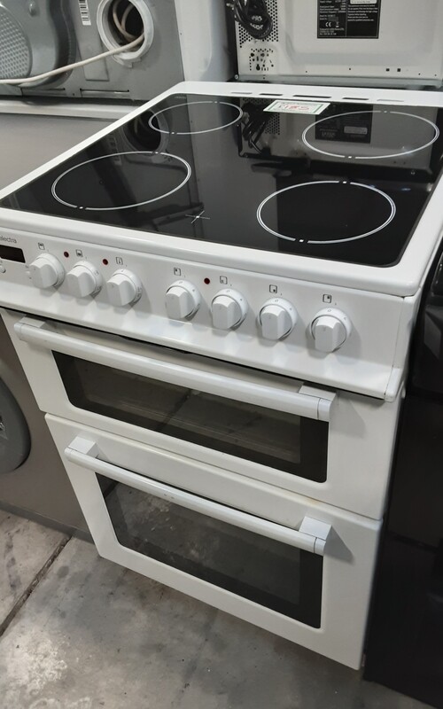 Electra 60cm Electric Cooker Fan Oven With Ceramic Hob White electra-60cm-electric-cooker-fan-oven-with-ceramic-hob-white