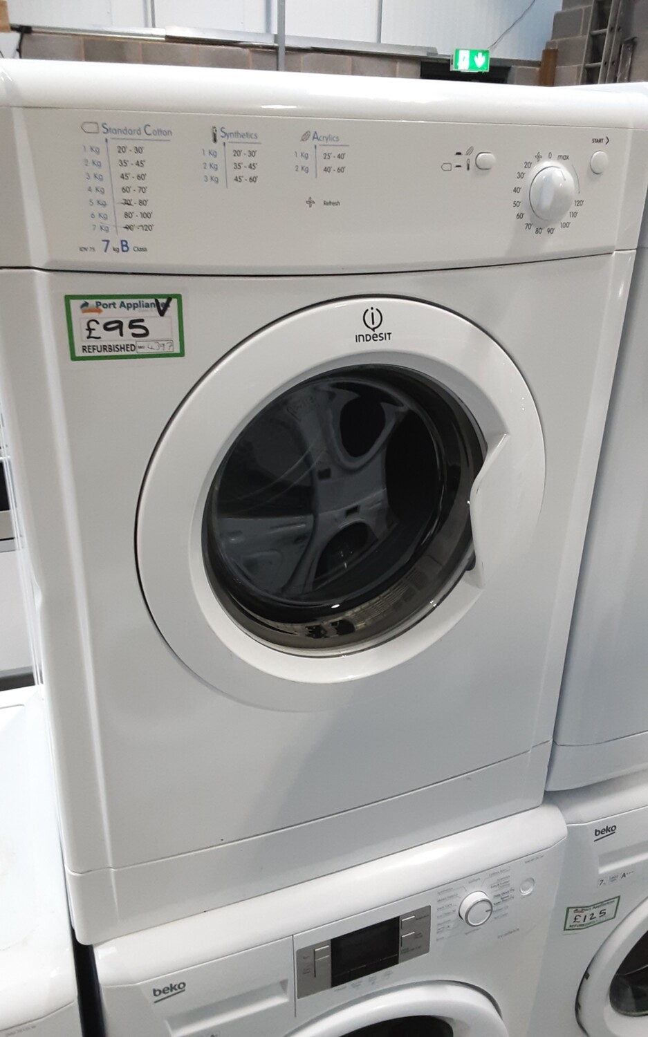 Indesit 7kg Vented Dryer White Refurbished 6 Months Guarantee 