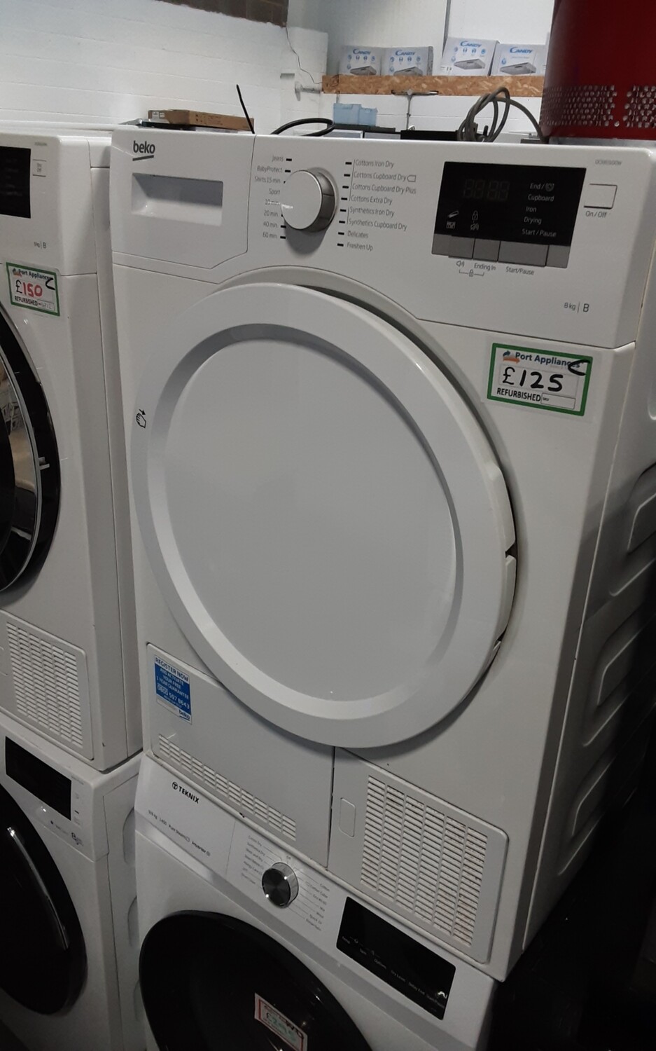 Beko DCX83100W 8kg Condenser Dryer White