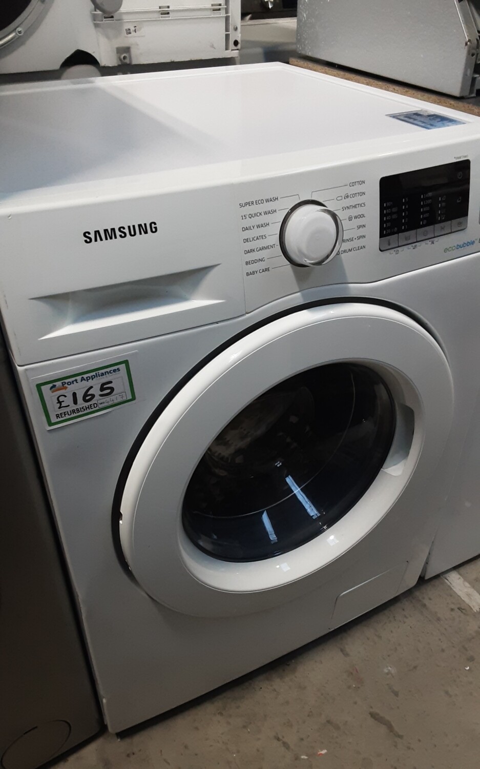 Samsung Ecobubble 8kg Load 1400 Spin Washing Machine - White - Refurbished - 6 Month Guarantee