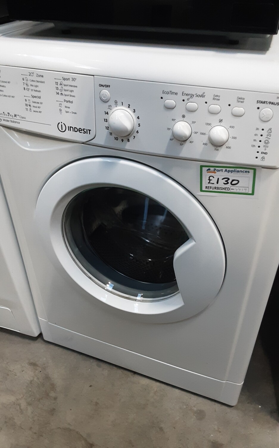 Indesit IWC71252 7kg Load 1200 Spin Washing Machine - White - Refurbished - 6 Month Guarantee