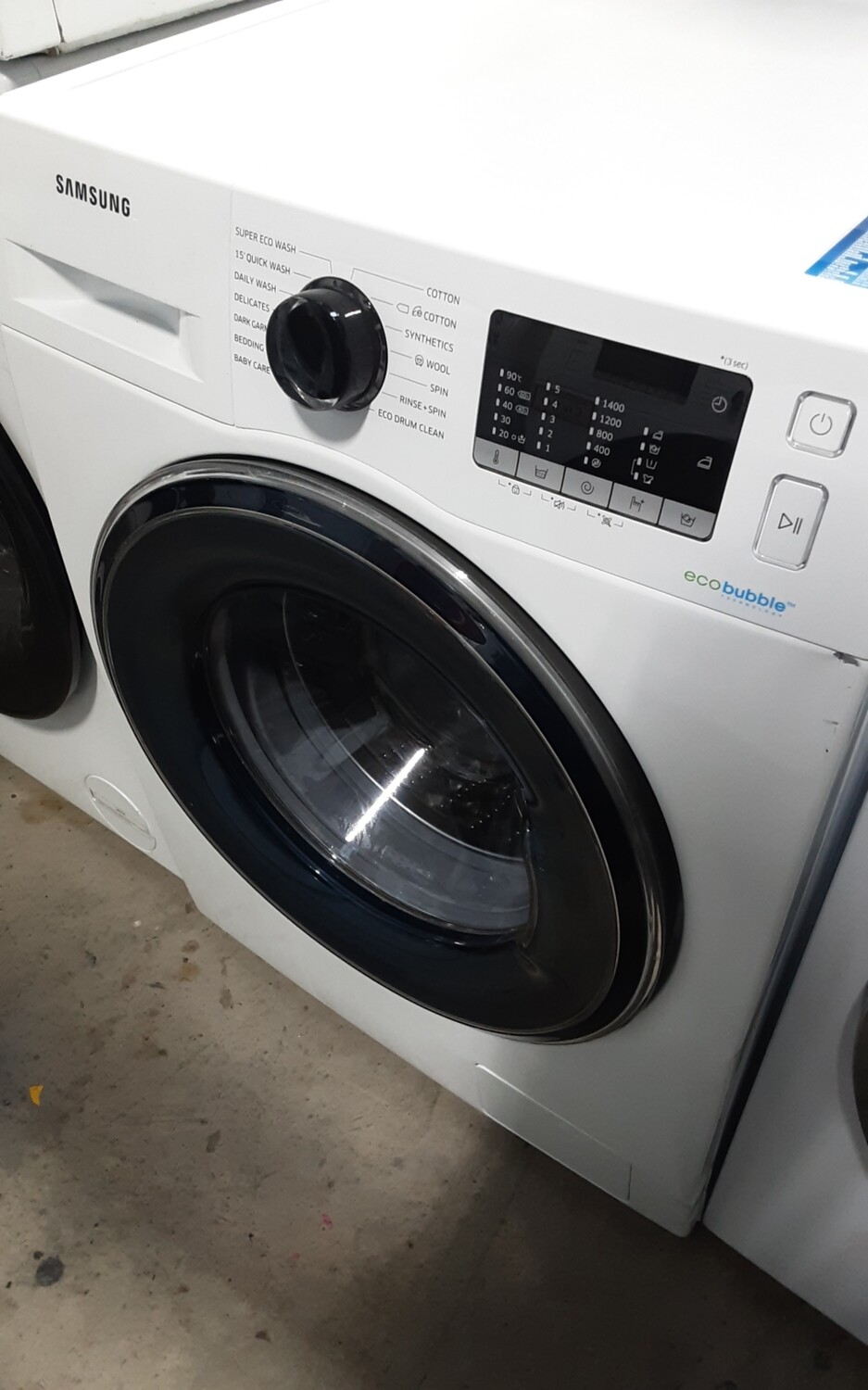 Samsung Ecobubble 8kg Load 1400 Spin Washing Machine - White - Refurbished - 6 Month Guarantee