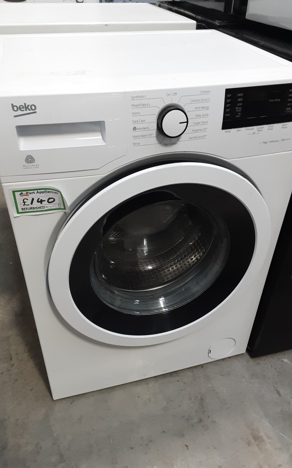 Beko 7kg Load 1400 Spin Washing Machine - White - Refurbished - 6 Month Guarantee