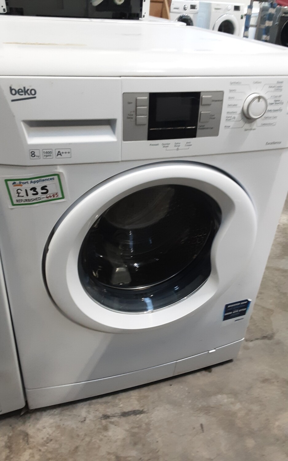 Beko ECOWMB81445LW 8kg Load 1400 Spin Washing Machine - White - Refurbished - 6 Month Guarantee