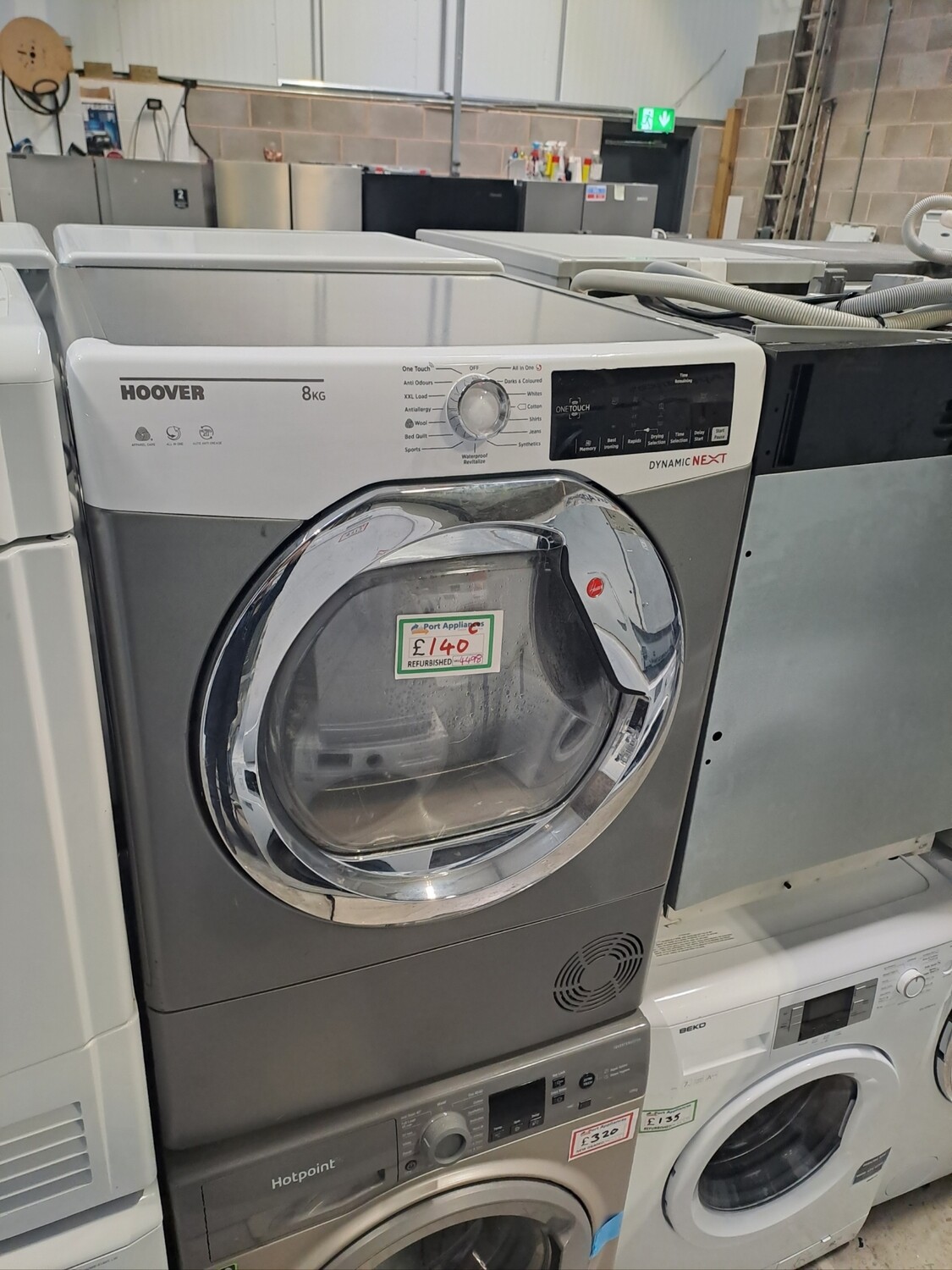 Hoover 8kg Condenser Dryer Grey