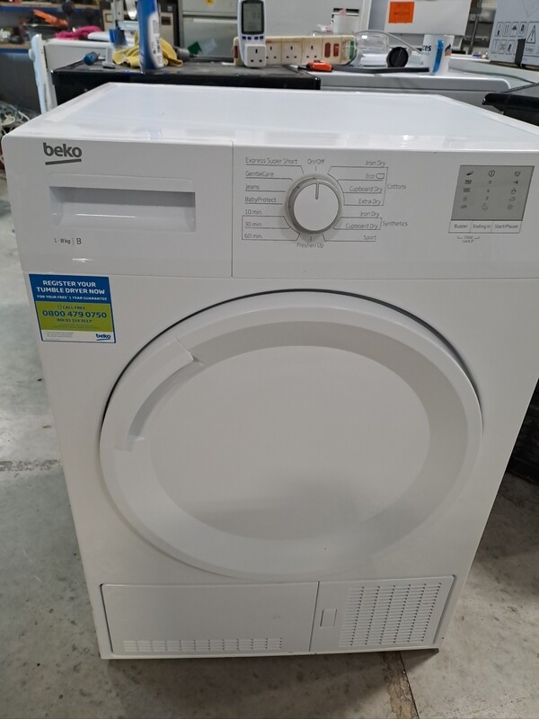 Beko DTGC8001RW 8kg Condenser Dryer White