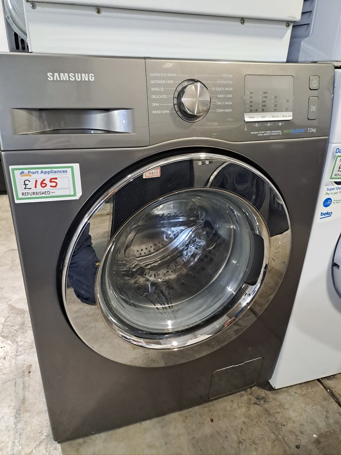 Samsung WF70F5EDW4X 7kg 1400rpm Washing Machine Grey Refurbished 