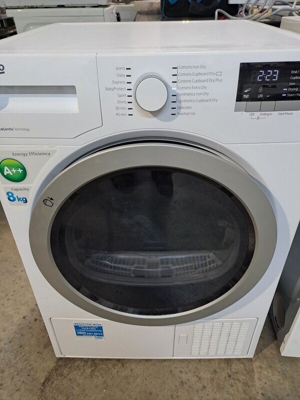 Beko DSX83410W 8kg Heat Pump Condenser Dryer White
