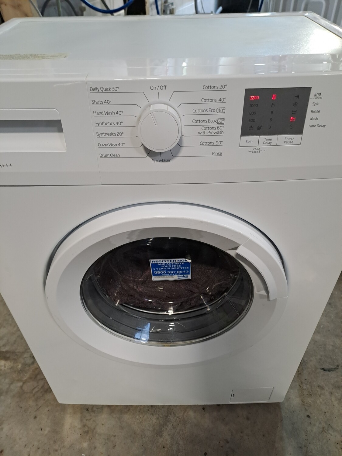 Beko WTG620M1W A+++ 6kg Load 1200 Spin Washing Machine - White - Refurbished - 6 Month Guarantee 