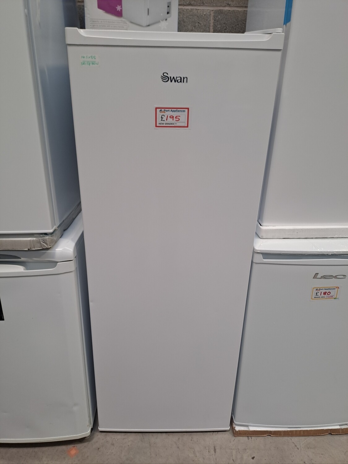 Swan SR15870W Tall Freezer White H145 x W55 Refurbished 6 Month Guarantee