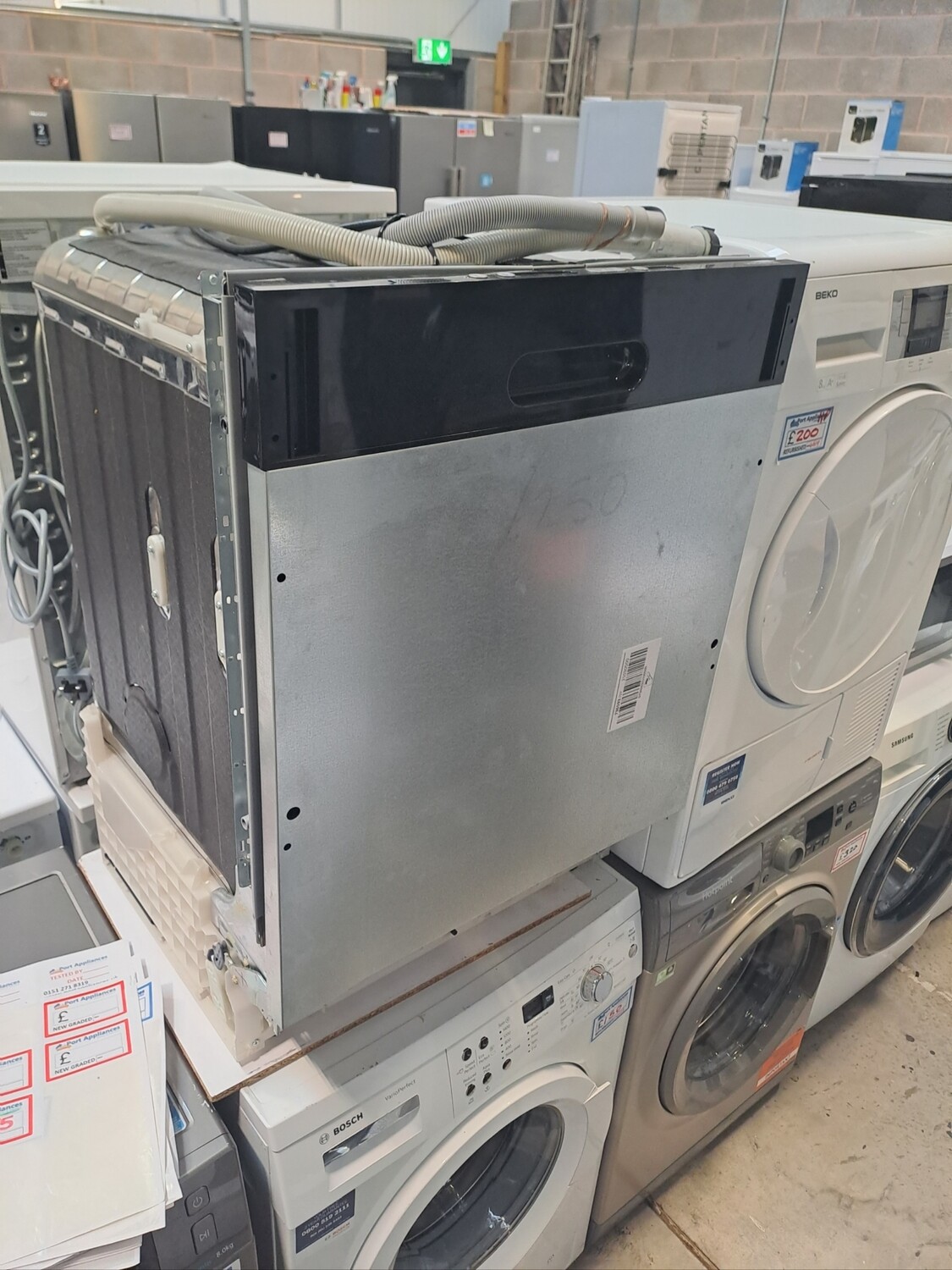 Hisense HV671C80UK Full Size 60cm Integrated Built In Dishwasher New Graded 12 Month Guarantee 