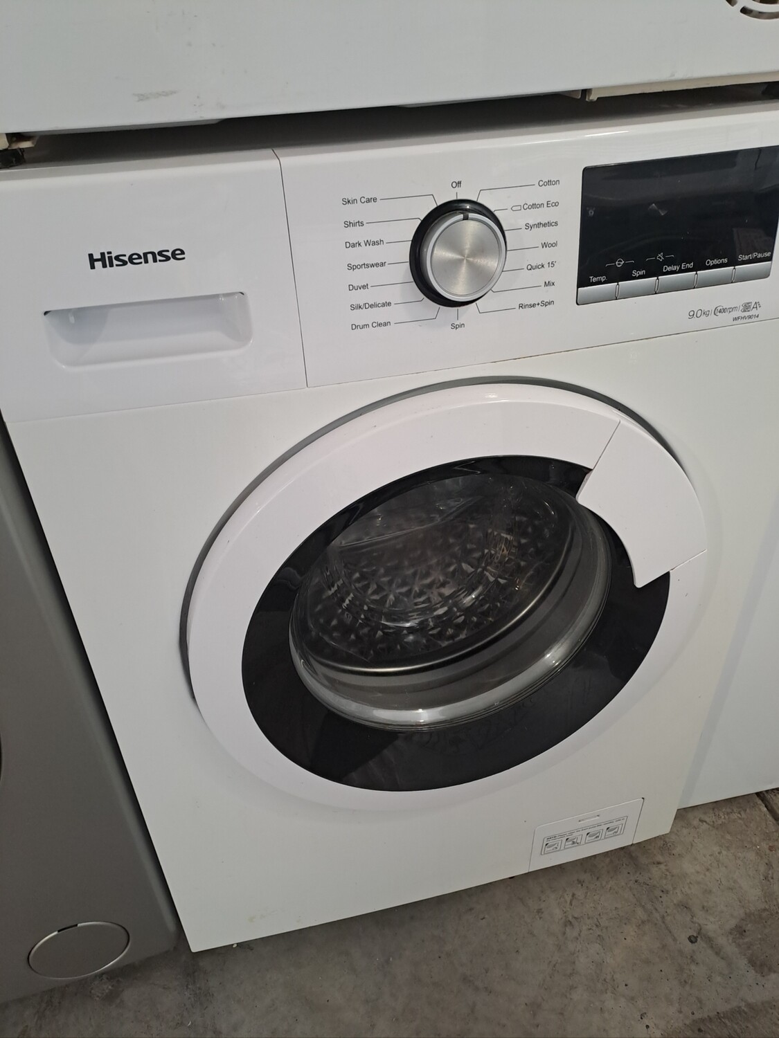 Hisense WFHV9014 9kg Load, A+++ 1400 Spin Washing Machine - White - Refurbished - 6 Month Guarantee. This item is located at our Whitby Road Shop