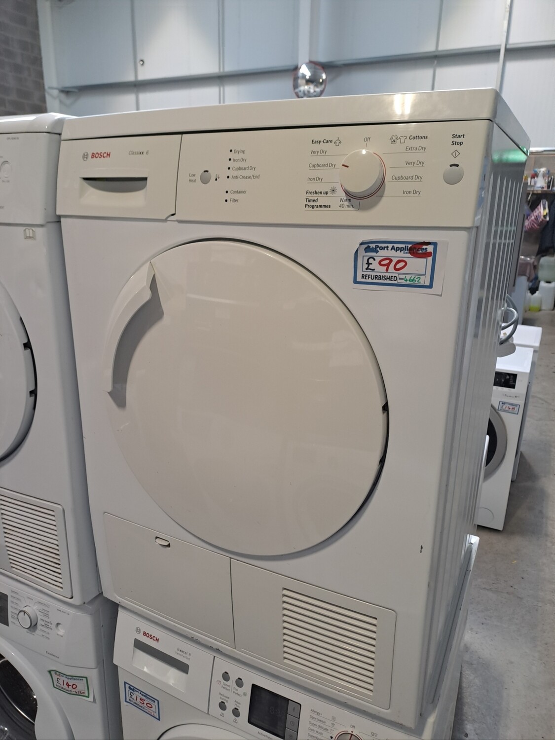 Bosch WTE84104GB 6kg Condenser Dryer White Refurbished 6 Months Guarantee 